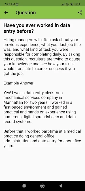 Data Entry Interview Question screenshot 5