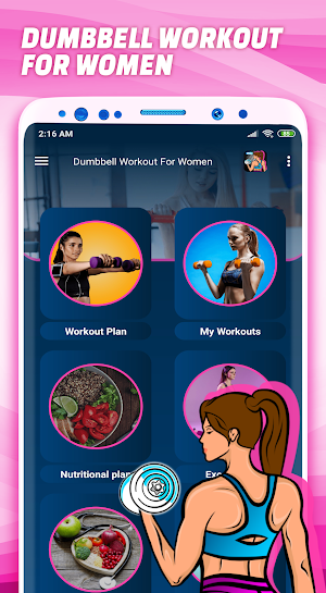 Dumbbell Workout for Women - Female Fitness Screenshot 0