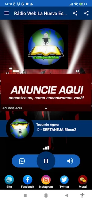 Rádio Web La Nueva Esperanza Screenshot 0