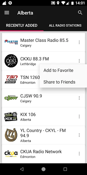 Alberta Radio Stations - Canada Screenshot 1
