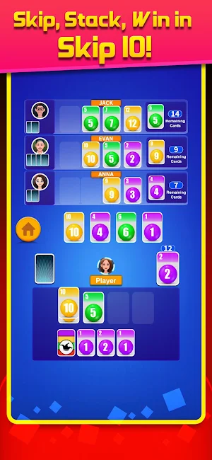 Skip 10 solitaire classic game Screenshot 2