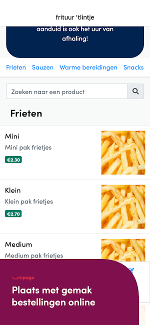 Frituur 't Lintje Screenshot 1