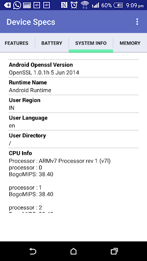 Device Specs - System Info Screenshot 2