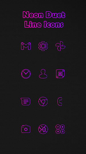 Neon Duet Line Icons Screenshot 0