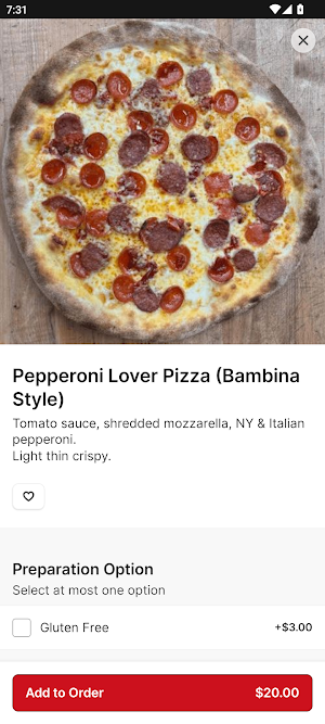 Bambina's Pizza and Pasta Screenshot 2
