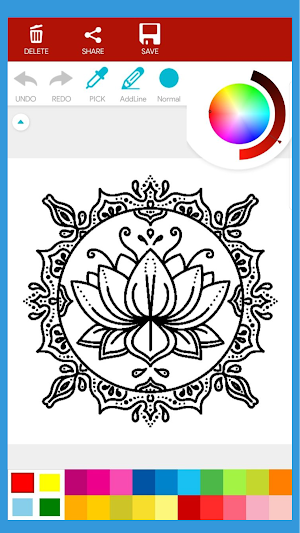 Rangoli Mandala Coloring Book Screenshot 0