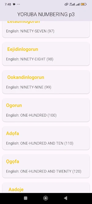 Yoruba numbering part4 Screenshot 0