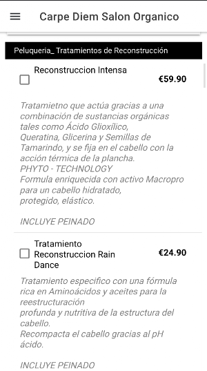 Carpe Diem Salón Orgánico Screenshot 1