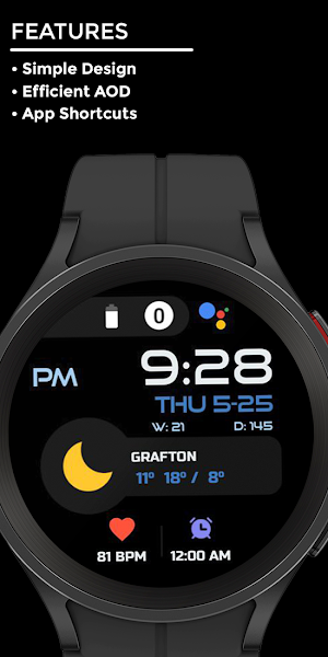 Night 28 - watch face Screenshot 1