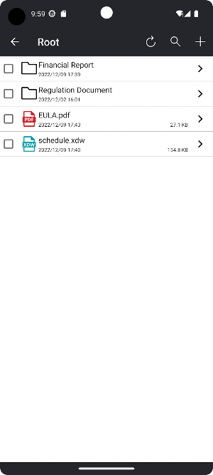 Mobile for DocuShare Screenshot 1