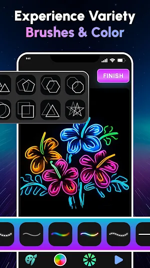 Magic Doodle: Glow Draw Art Screenshot 1