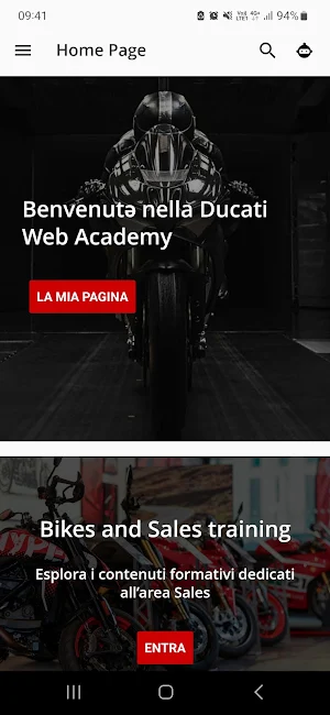 Ducati Web Academy Screenshot 0