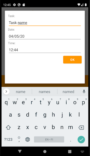 Routine Calendar Screenshot 1