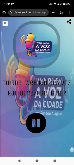 Web Radio A Voz da Cidade Screenshot 0