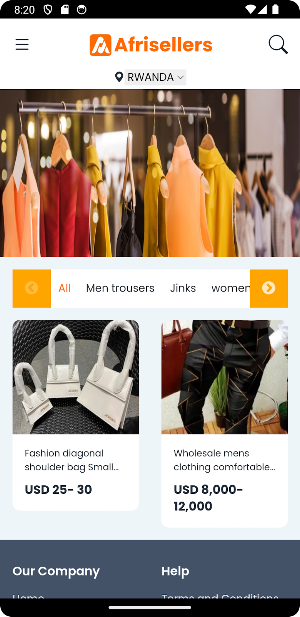 Afrisellers Screenshot 1