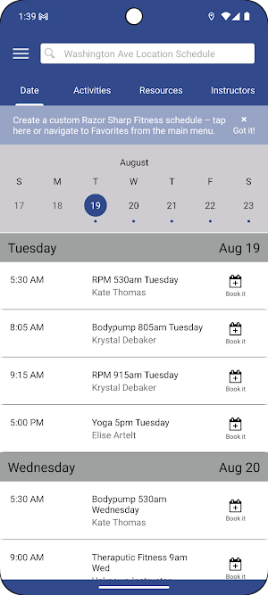 Razor Sharp Fitness Screenshot 2