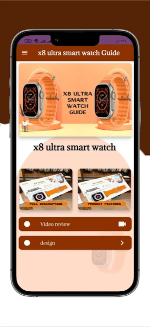 x8 ultra smart watch Guide Screenshot 0