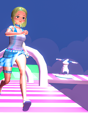 Anime Girl Runner 3d Game Screenshot 2