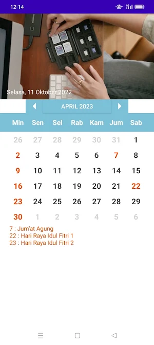 Kalender Indonesia 2022 Screenshot 2