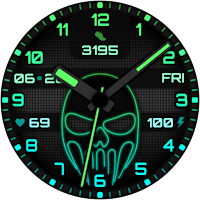 NW Neon Skelet Watch Face