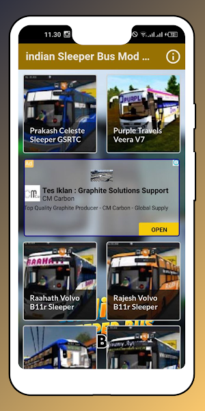 Indian Sleeper Bus Mod Bussid Screenshot 3