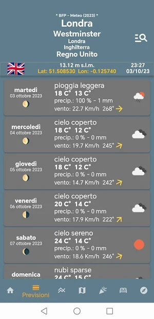 BFP Meteo Screenshot 1