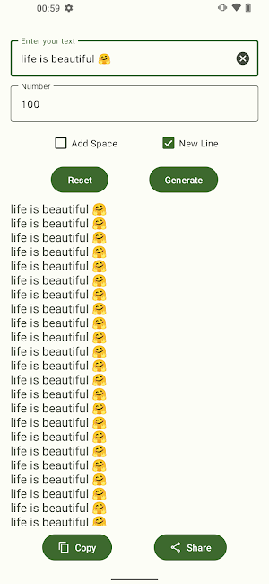 Text Repeater Safe Screenshot 2