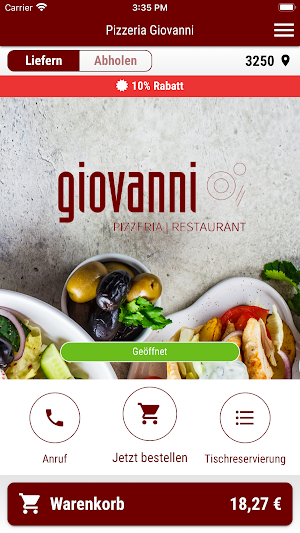 Pizzeria Giovanni Wieselburg Screenshot 0