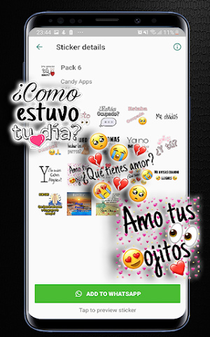 Stickers de amor para WhatsApp Screenshot 1