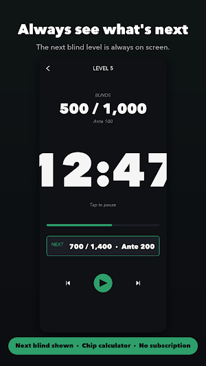 Poker Timer: Blinds & Chips Screenshot 0