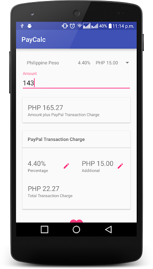 PayCalc: Fee Calculator Screenshot 0