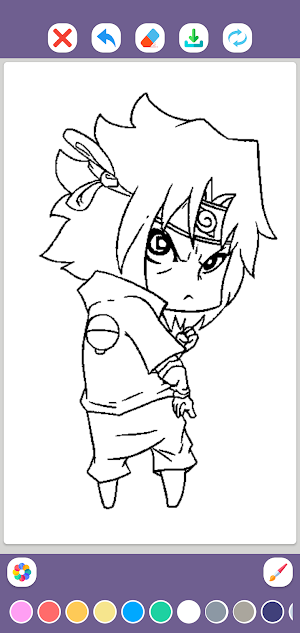 Anime Coloring Pages Screenshot 2