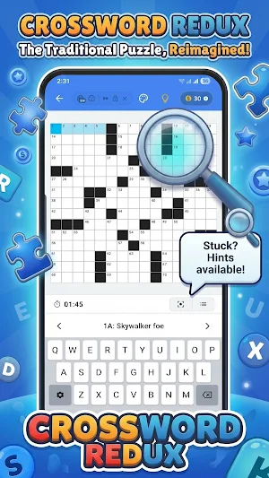 Crossword Redux: Daily Puzzle Screenshot 1