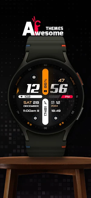 Digiglide - Digital Watch Face Screenshot 0