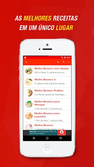 Receitas de Molho Branco Screenshot 3