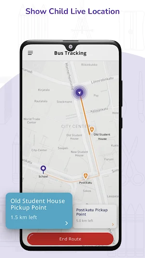 Bizzbrains Bus Tracking Screenshot 1
