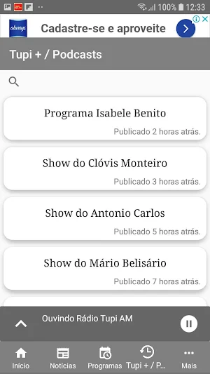 Super Rádio Tupi Screenshot 2