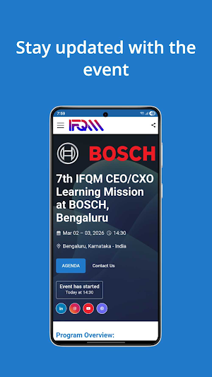 IFQM Events Screenshot 1
