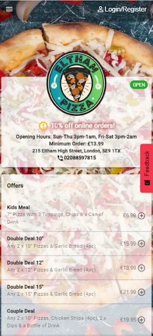 Eltham Pizza Screenshot 0
