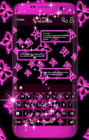 Purple Keyboard Theme Screenshot 3