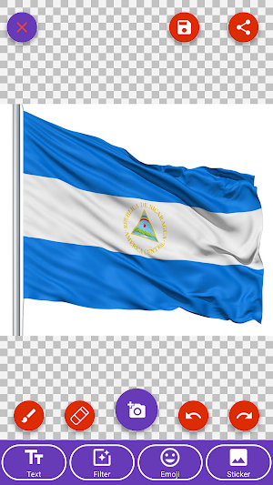 Nicaragua Flag Wallpaper: Flags and Country Images Screenshot 1