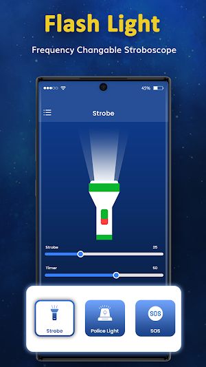 Flashlight : LED Torch light Screenshot 3