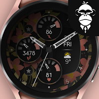 Flowers Analog Watch Face
