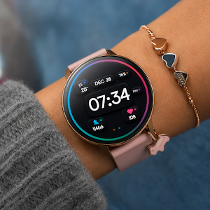 Amoled Neon Digital Watch Screenshot 1
