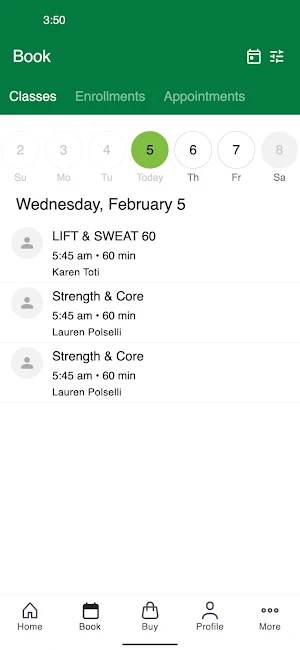 Bullfrogfit Screenshot 2