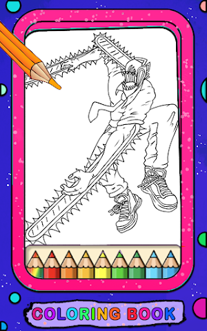 Chainsaw Man Coloring Book Screenshot 2