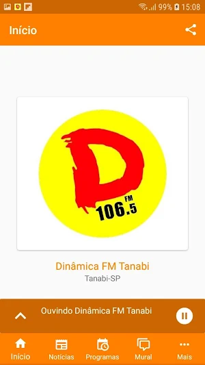 Rádio Dinâmica 106,5 FM Tanabi Screenshot 1