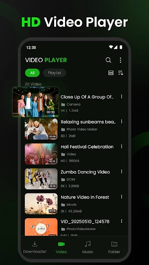 Video Downloader & Player Home Screenshot 2