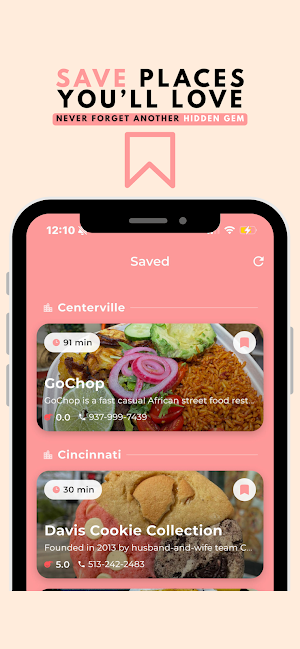 Cutie's Foodie Finder Screenshot 2