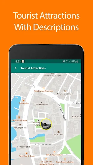 Makassar Offline Map and Travel Guide Screenshot 0